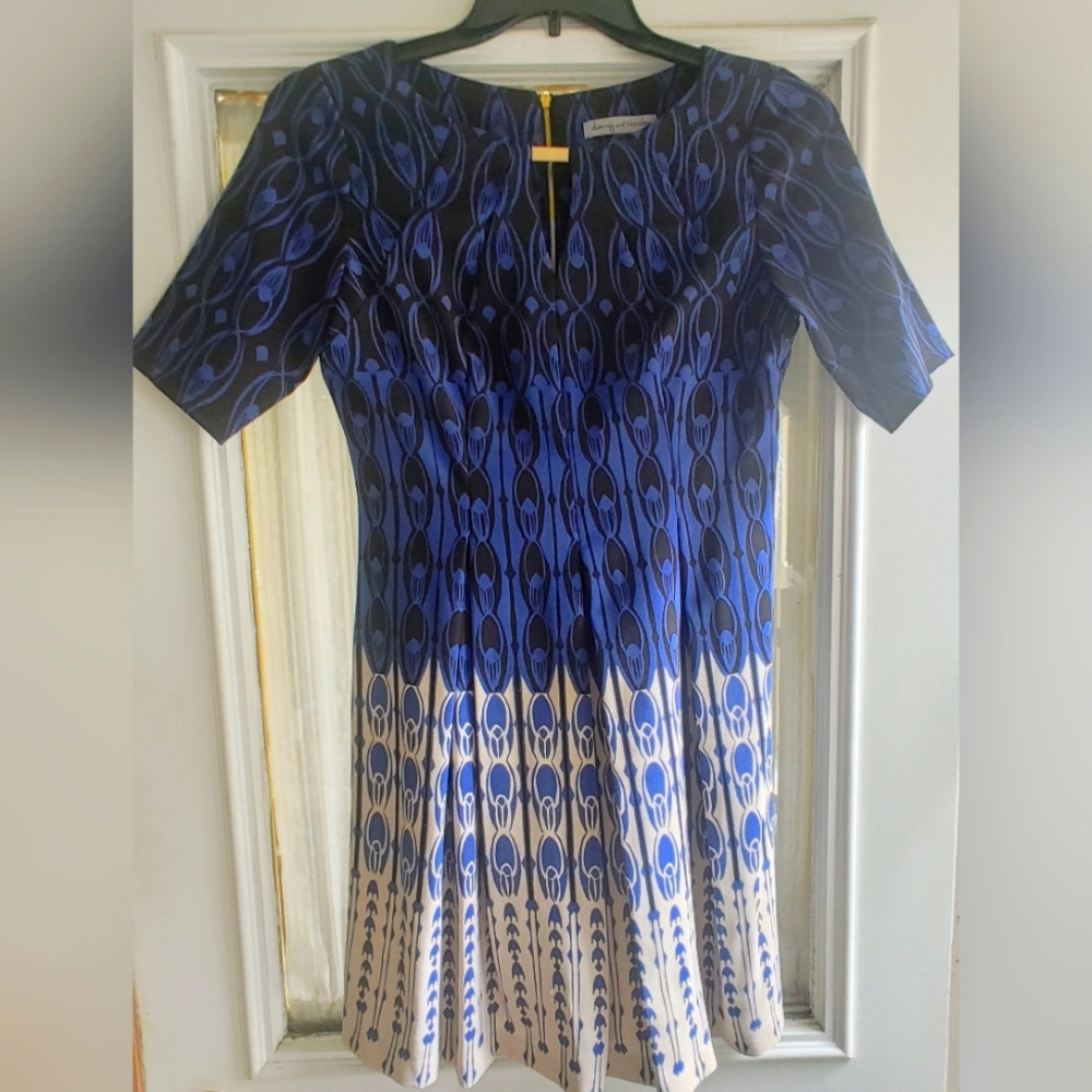 Tailored Danny and Nicole Navy & Cream Dress